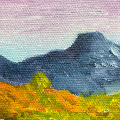 Pedernal Mountain New Mexico Landscape  - 3x3 Tiny Art - april bern photography