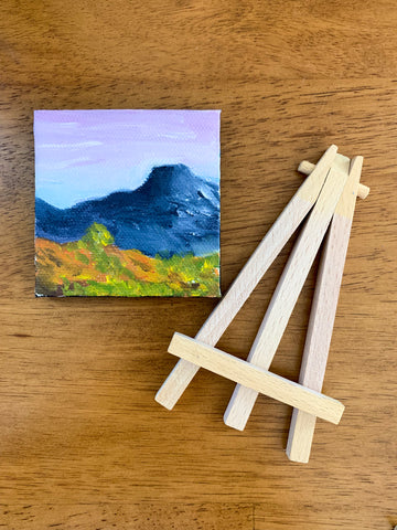 Pedernal Mountain New Mexico Landscape  - 3x3 Tiny Art - april bern photography