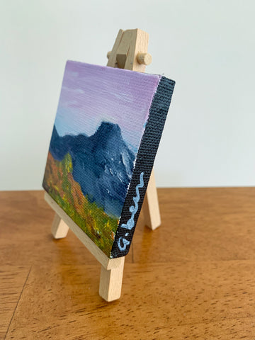 Pedernal Mountain New Mexico Landscape  - 3x3 Tiny Art - april bern photography
