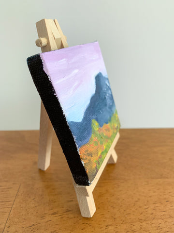 Pedernal Mountain New Mexico Landscape  - 3x3 Tiny Art - april bern photography