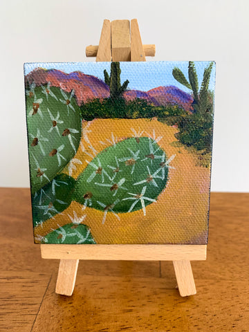 Arizona Desert Landscape  - 3x3 Tiny Art - april bern photography