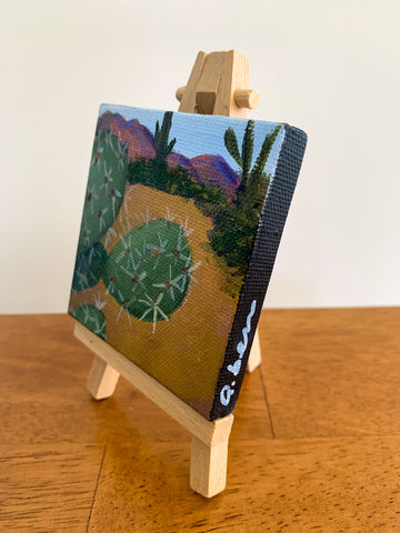 Arizona Desert Landscape  - 3x3 Tiny Art - april bern photography