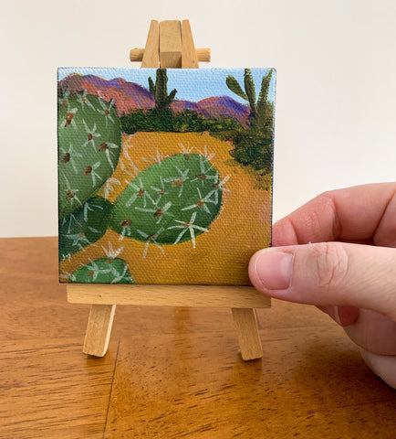 Arizona Desert Landscape  - 3x3 Tiny Art - april bern photography