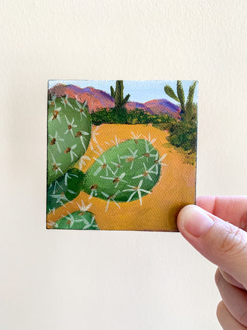 Arizona Desert Landscape  - 3x3 Tiny Art - april bern photography