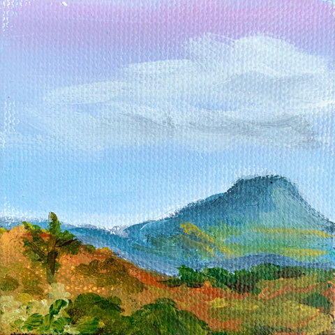 Taos New Mexico Landscape  - 3x3 Tiny Art - april bern photography