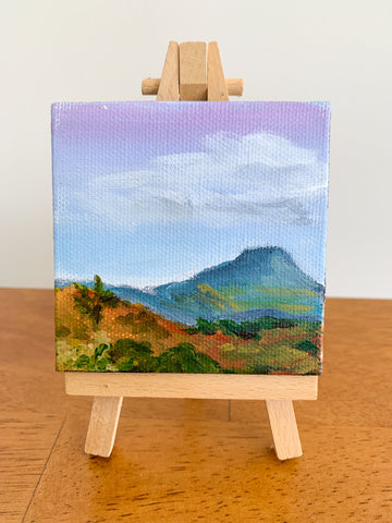 Taos New Mexico Landscape  - 3x3 Tiny Art - april bern photography