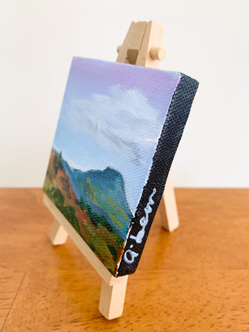 Taos New Mexico Landscape  - 3x3 Tiny Art - april bern photography