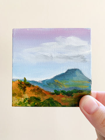 Taos New Mexico Landscape  - 3x3 Tiny Art - april bern photography