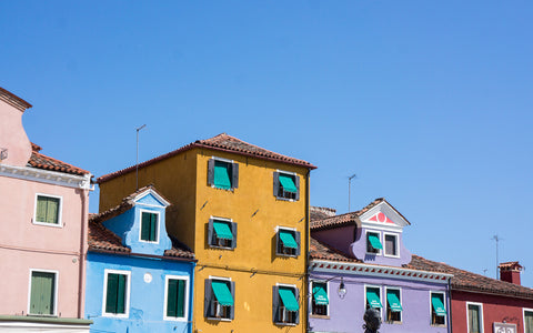 Travel Photography, Burano Buildings Fine Art Photography - april bern art & photography