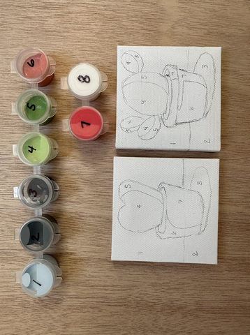 DIY Mini Succulent Cactus Paint By Number Kit