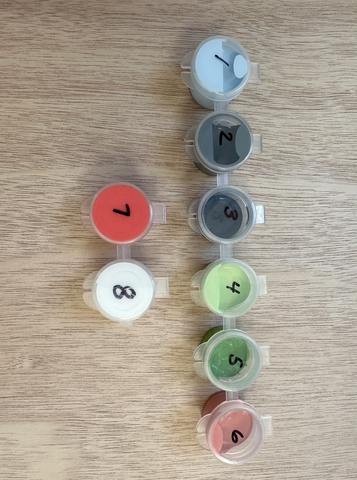 DIY Mini Succulent Cactus Paint By Number Kit - Sansevieria and Cactus
