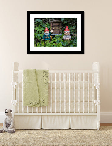 Welcome Gnome - Garden Gnome Print - april bern art & photography