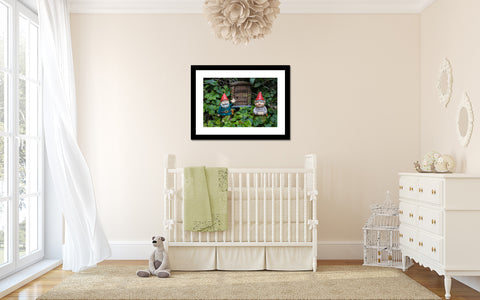 Welcome Gnome - Garden Gnome Print - april bern art & photography