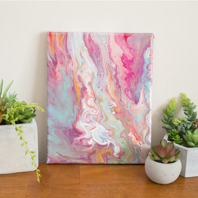 Abstract Cloud Painting - 8x10 Pink Clouds Abstract Art - april bern art & photography