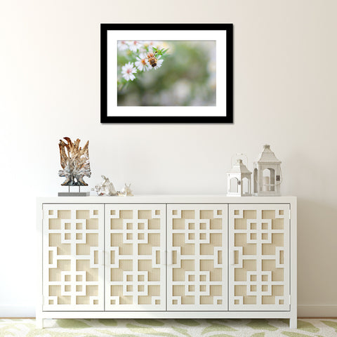 Honey Bee Fine Art Print, Summer Garden Photography - april bern art & photography