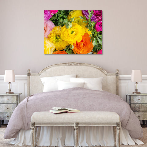Ranunculus Gallery Wrapped Canvas, Floral Modern Home Decor - april bern art & photography