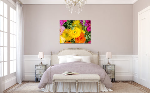 Ranunculus Gallery Wrapped Canvas, Floral Modern Home Decor - april bern art & photography