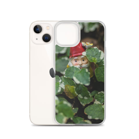 Peek-A-Boo Garden Gnome iPhone Case