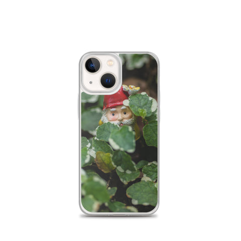 Peek-A-Boo Garden Gnome iPhone Case