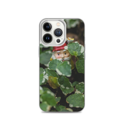 Peek-A-Boo Garden Gnome iPhone Case