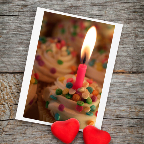 Cupcake Photo Card, Cupcake Photo Greeting Card - april bern art & photography