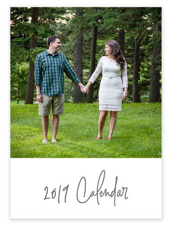 5x7 2019 Desk Calendar Template - DIY Calendar, Instant Download - april bern art & photography