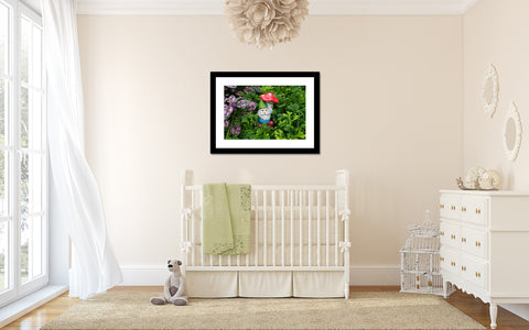Whimsical Garden Gnome Fine Art Print - april bern art & photography