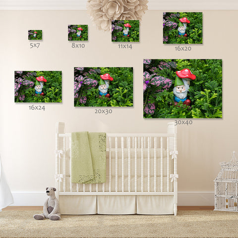 Whimsical Garden Gnome Fine Art Print - april bern art & photography