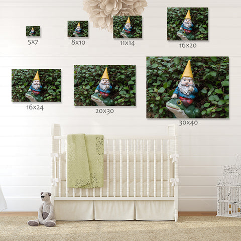 Whimsical Art - Garden Gnome Fine Art Print - april bern art & photography