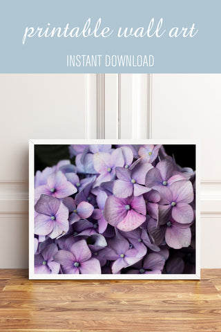 Printable Hydrangea Wall Art - Instant Download - april bern photography