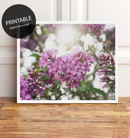 Lilac Printable Wall Art - Instant Download