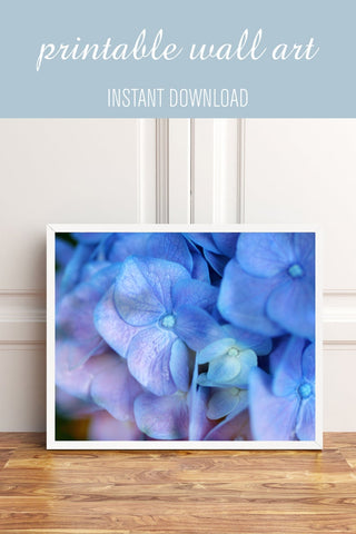 Purple Hyrangea Printable Wall Art - april bern photography