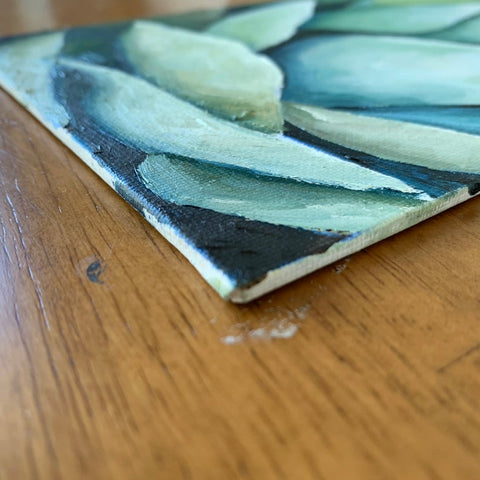 9x6 Southwest Agave Oil Painting on Canvas Panel - Ready to Frame Art - april bern photography