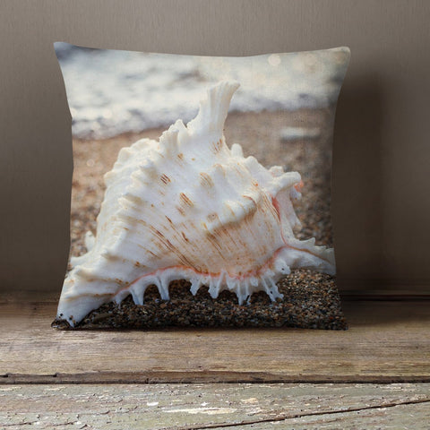 Seashell Throw Pillow - april bern photography