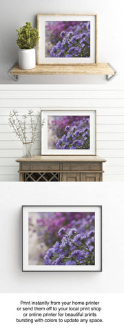 Digital Download - Purple Floral Dreams - april bern art & photography