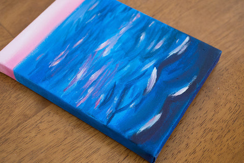 Lake Michigan Sunrise Painting - Original Oil Painting - april bern art & photography