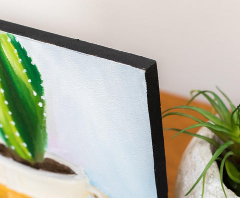 Succulent Painting - Vintage Mug - april bern art & photography