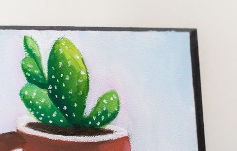 Succulent Painting - Retro Coffee Mug - april bern art & photography