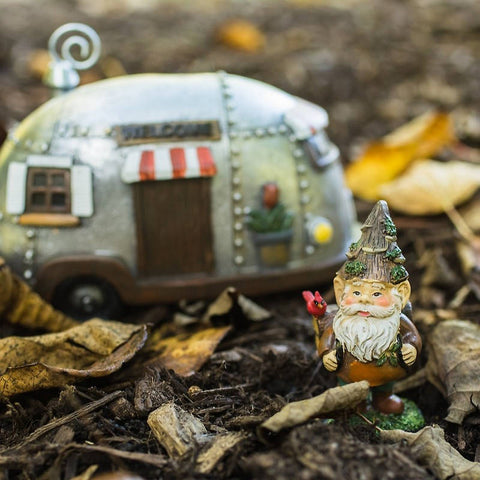Ready to Ship - 13x13 Adventure Gnome Canvas Tote Bag - april bern art & photography