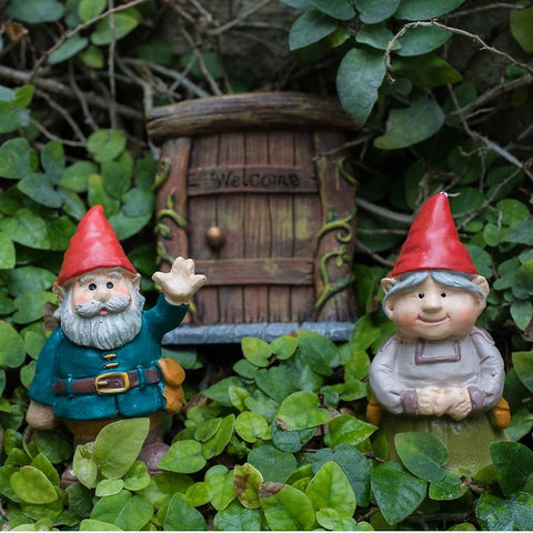 Ready to Ship - 16x16 Welcome Gnome Canvas Tote Bag - april bern art & photography
