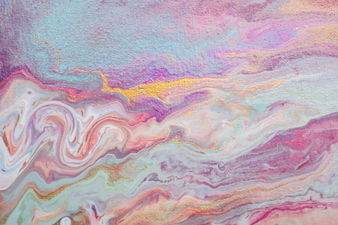Abstract Cloud Painting - 8x10 Pink Clouds Abstract Art - april bern art & photography