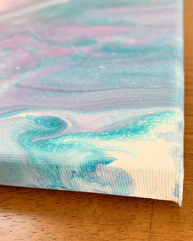 Purple and Blue Abstract - 11x14 Abstract Painting - april bern photography