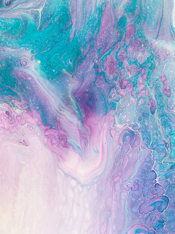 Purple and Blue Abstract - 11x14 Abstract Painting - april bern photography