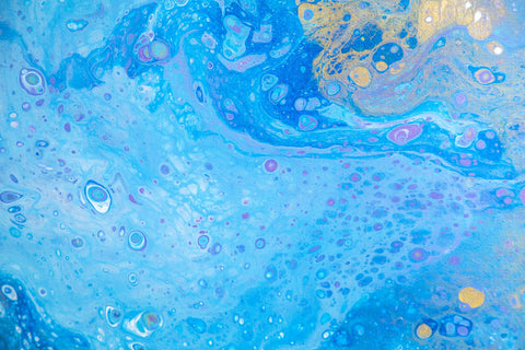 Blue Ocean and Sand Abstract Art - 11x14 Abstract Art - april bern photography