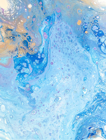 Blue Ocean and Sand Abstract Art - 11x14 Abstract Art - april bern photography