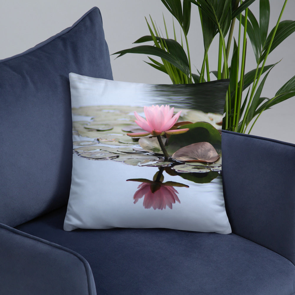Waterlily Decorative Throw Pillow - april bern photography