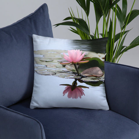 Waterlily Decorative Throw Pillow - april bern photography