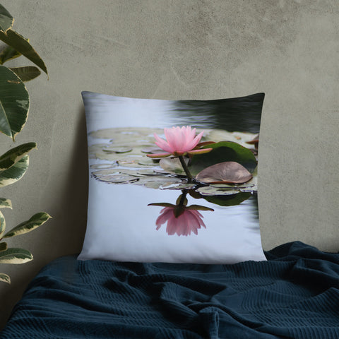 Waterlily Decorative Throw Pillow - april bern photography