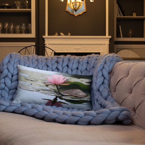 Waterlily Decorative Throw Pillow - april bern photography