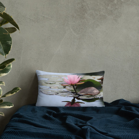 Waterlily Decorative Throw Pillow - april bern photography